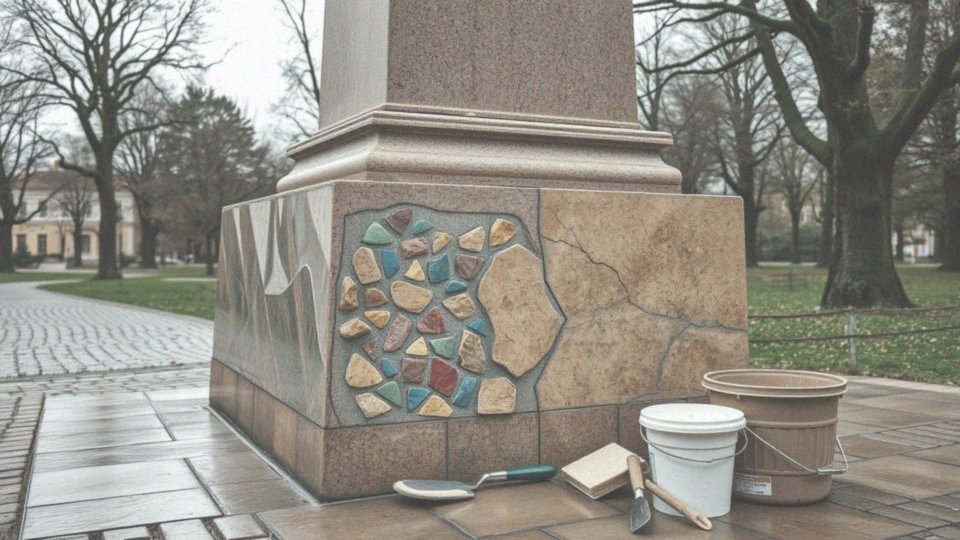 Jakie są etapy renowacji pomnika z lastryko?