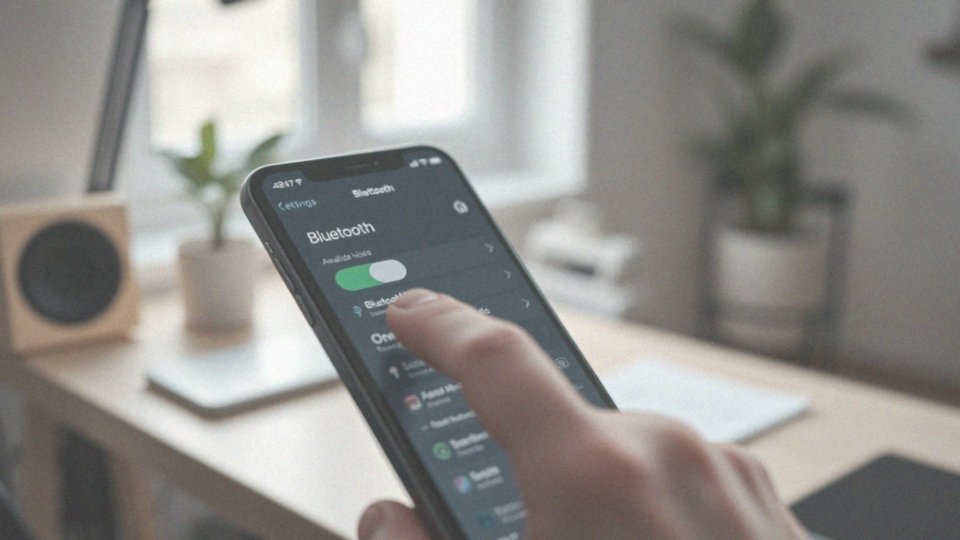 Jakie ustawienia Bluetooth należy włączyć w aplikacji Ustawienia?