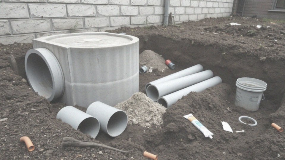 Jakie materiały są potrzebne do podłączenia rury do szamba?