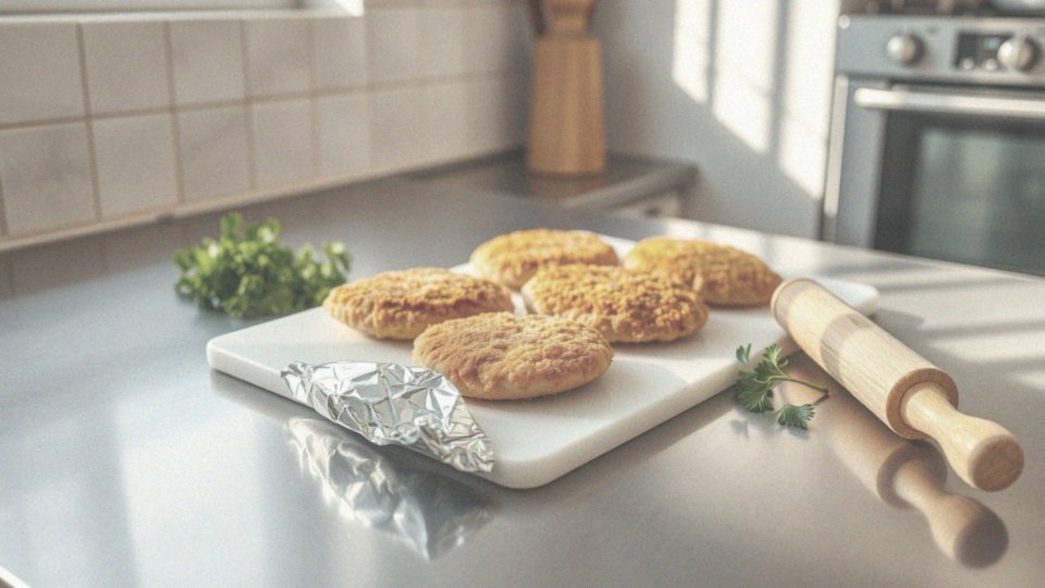 Jak zawinąć kotlety de volaille w folię aluminiową?