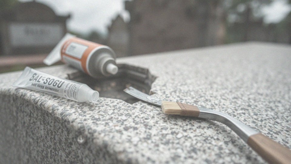 Jakie kleje są najlepsze do napraw pomników z lastryko?